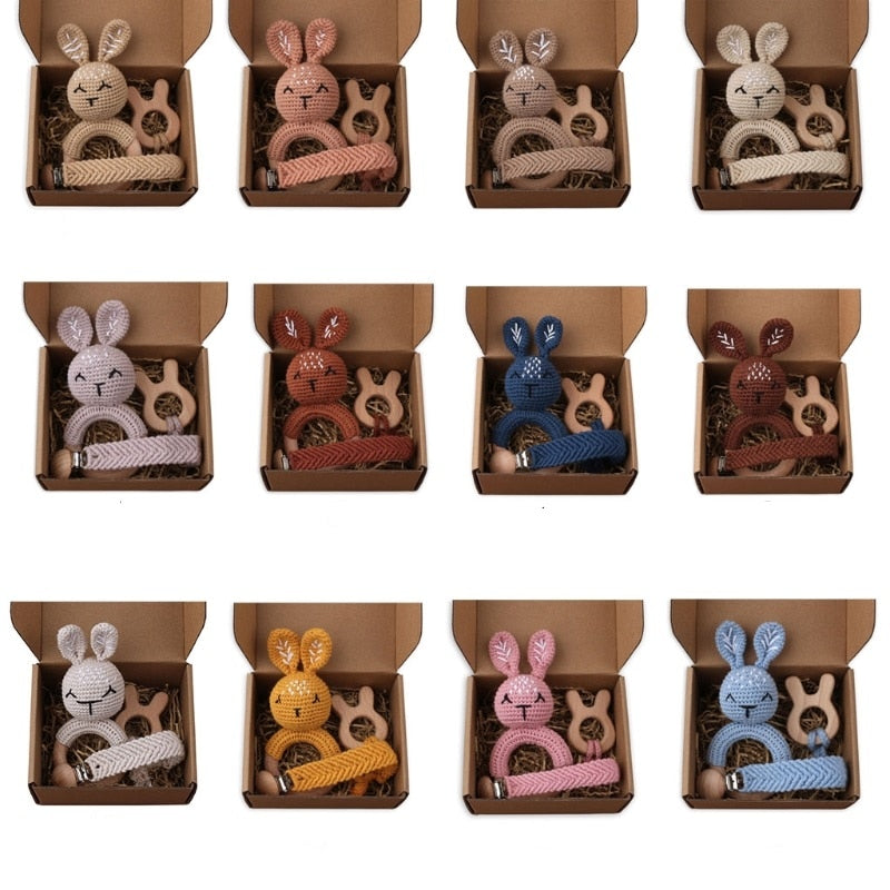 1Set Baby Teether Wooden Teething Toys