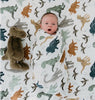 A 70% bamboo baby swaddle