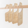 11 pcs Wooden Baby Clothing Size