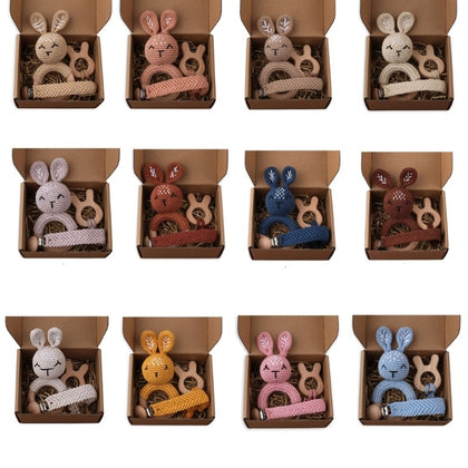 1Set Baby Teether Wooden Teething Toys