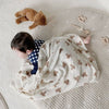 Baby Blankets Bear Print Cotton Blanket Casual Sleeping Blanket