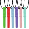 6Pcs Teeth Pendant Chew Necklace Baby Teether