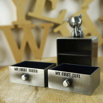 Metal Tooth Hair Box Organizer